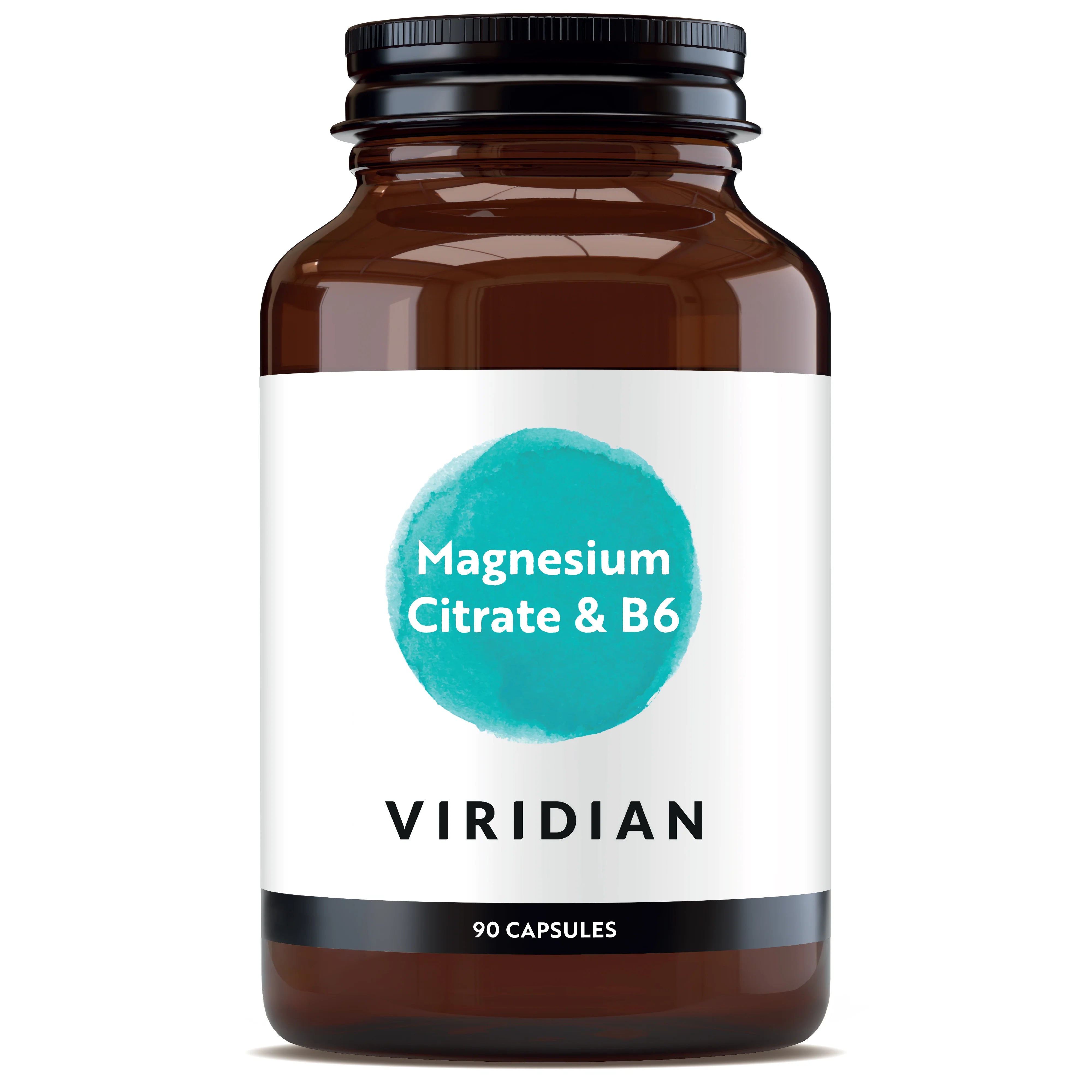 VIRIDIAN magnio citratas + vitaminas B6 - 90 kapsulių