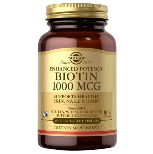 SOLGAR Biotin 1000 mcg - Biotyna 1000 mcg (250 kaps.)
