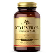 SOLGAR menkių kepenų aliejus (vitaminas A ir D) – 100 kapsulių