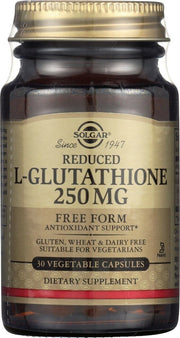 SOLGAR Reduced L-Glutathione - Zredukowany L-glutation 250 mg (30 kaps.)