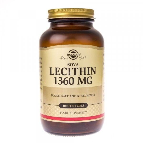 SOLGAR Soya Lecithin - Lecytyna sojowa (100 kaps.)