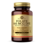 SOLGAR folatas 666 mcg DFE (Metafolin® 400 mcg) – 100 tablečių