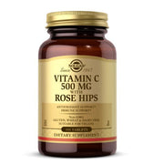 SOLGAR vitaminas C 500 mg su erškėtuogėmis – 100 tablečių