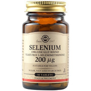 SOLGAR Selenium (Yeast Free) - Selen (nie zawiera drożdży) 200 mcg (50 tabl.)