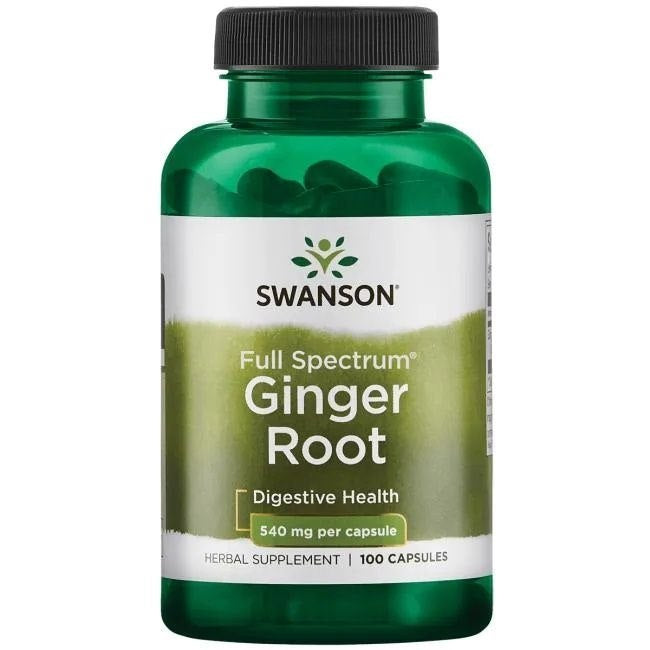 SWANSON imbiero šaknies ekstraktas 540 mg – 100 kapsulių