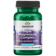 SWANSON trigubas magnio kompleksas 400 mg – 30 kapsulių