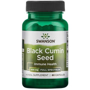 SWANSON juodieji kmynai 400 mg – 60 kapsulių