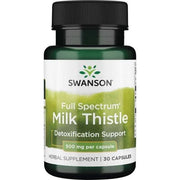 SWANSON Full Spectrum Milk Thistle 500 mg - Ostropest (30 kaps.)