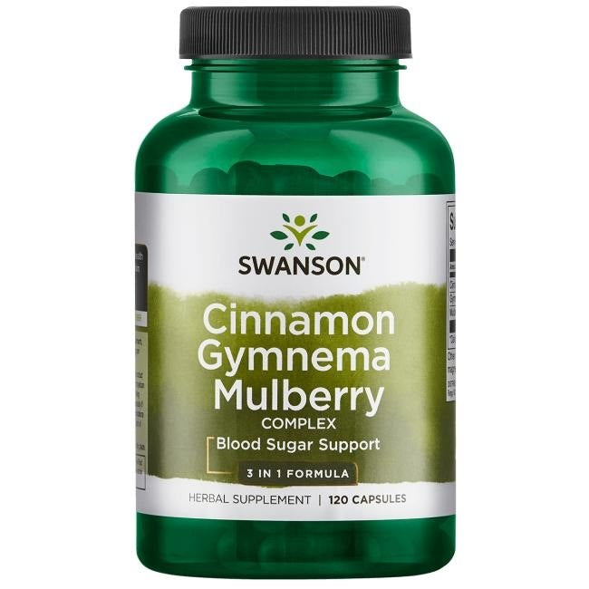 SWANSON Cinnamon Gymnema Mulberry Complex (120 kaps.)