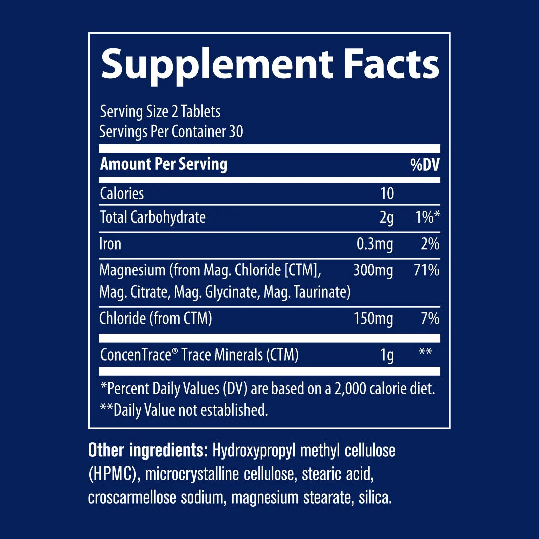 TRACE MINERALS magnis 300 mg - 60 tablečių