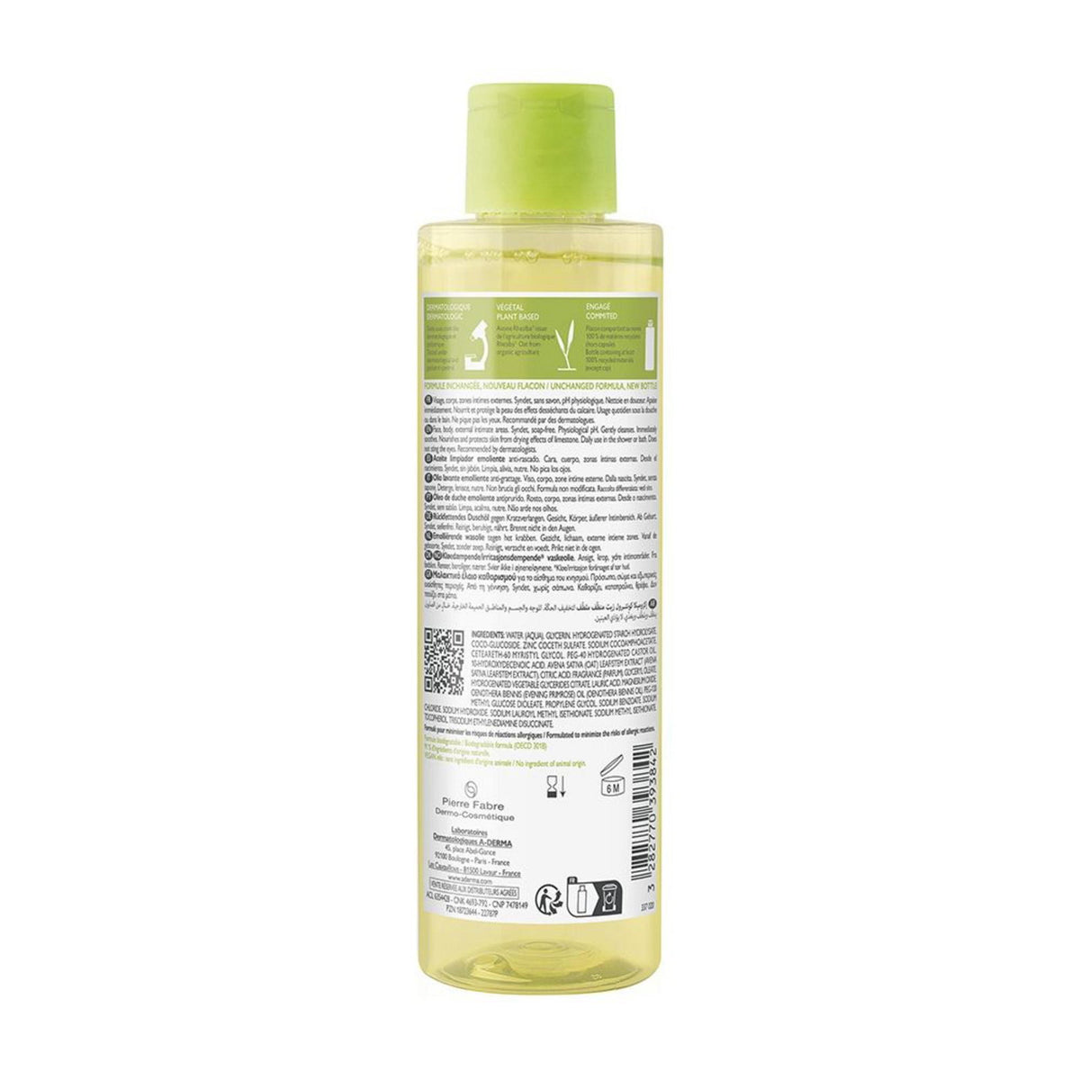 A-Derma, Exomega Control, minkštinamasis dušo aliejus, labai sausai ir atopiškai jautriai odai, 200 ml