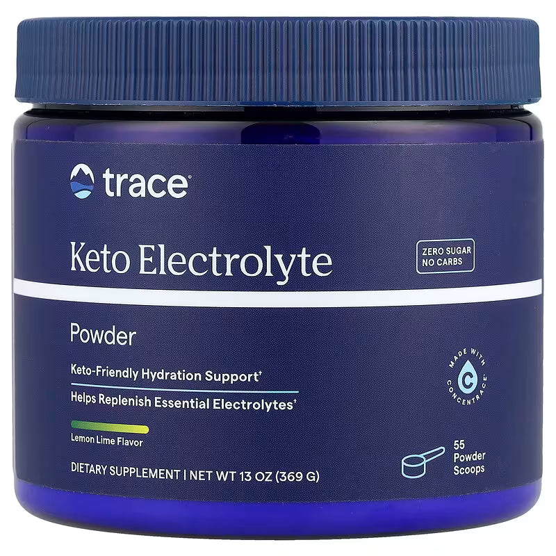 TRACE MINERALS keto elektrolitų milteliai, Lemon Lime skonio - 369 g