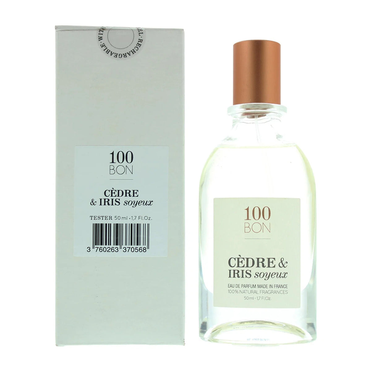 100 Bon Cedre & Iris Soyeux, Eau De Parfum, Unisex, 50 ml