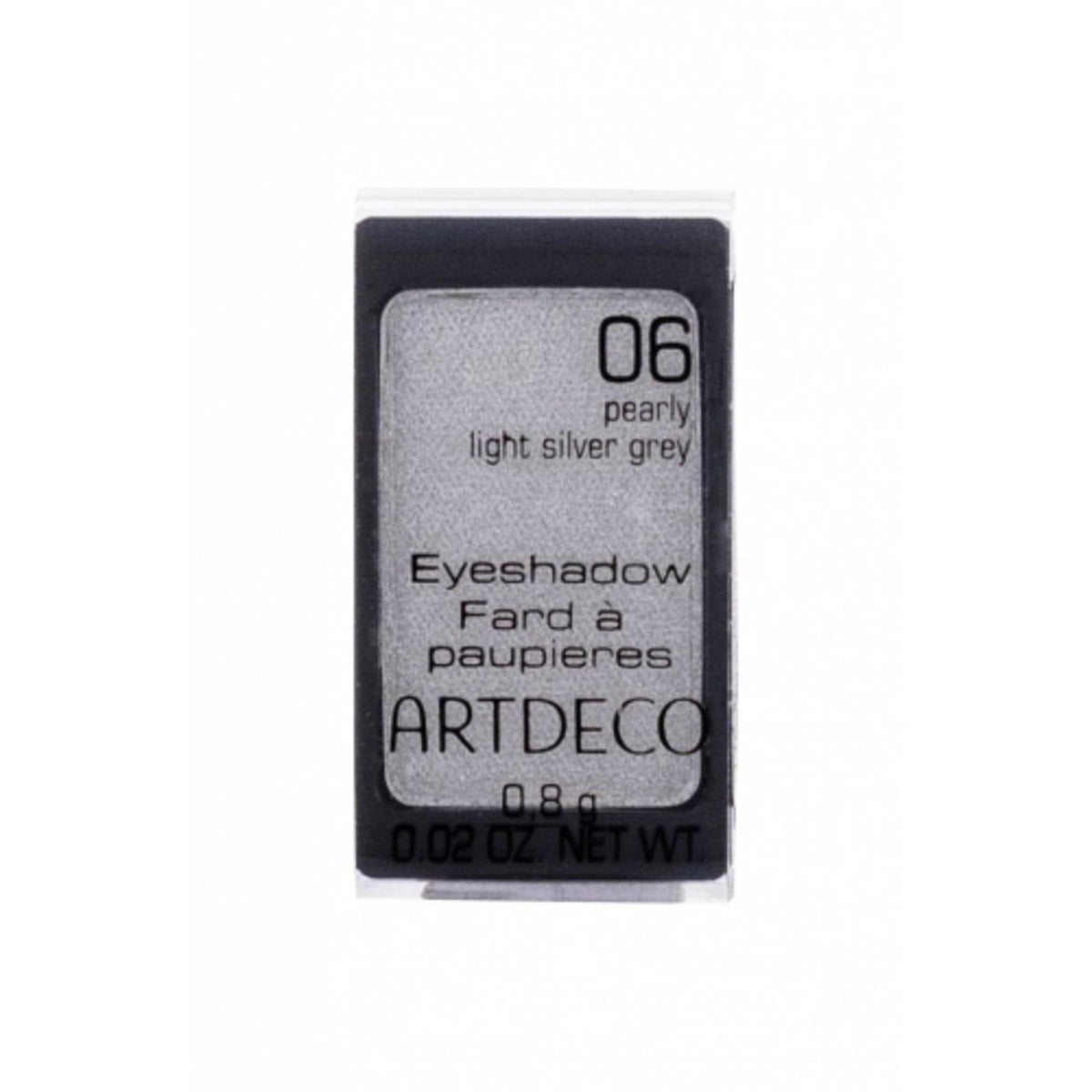 ArtDeco, ArtDeco, Eyeshadow Powder, 06, Pearly Light Silver Grey, 1 Shade, Refill, 0.8 g