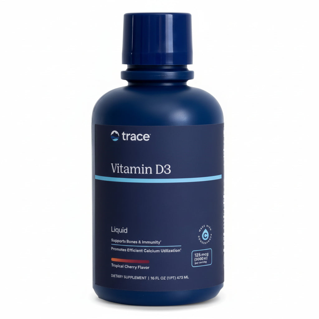 TRACE MINERALS skystas vitaminas D3 - 473 ml