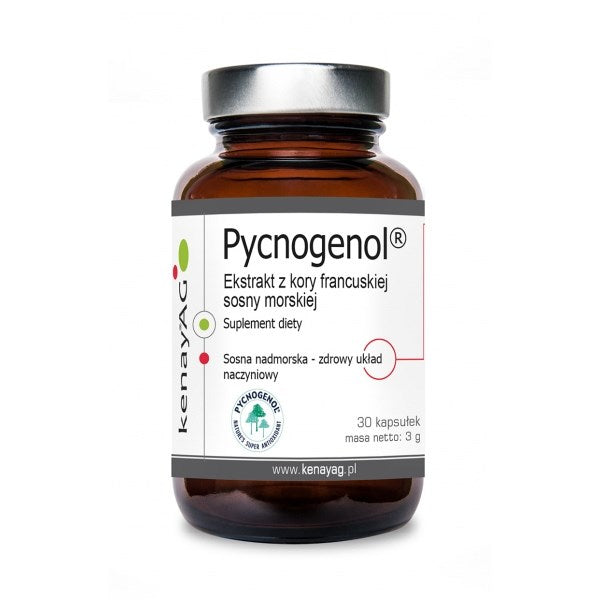 KENAY Pycnogenol 100 mg - Ekstrakt z kory francuskiej sosny morskiej (30 kaps.)