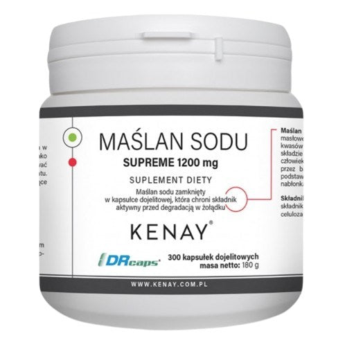 KENAY Maślan sodu SUPREME 1200 mg (300 kaps.)