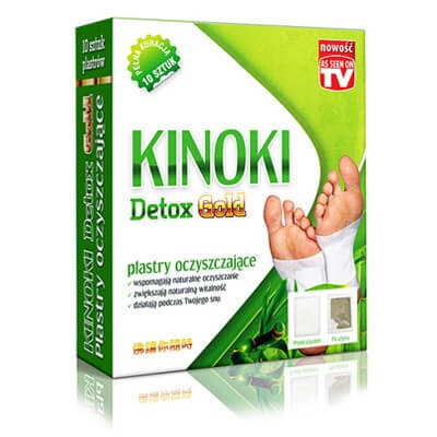 Aura Herbals KINOKI Detox Gold valomieji pleistrai - 10 vnt.