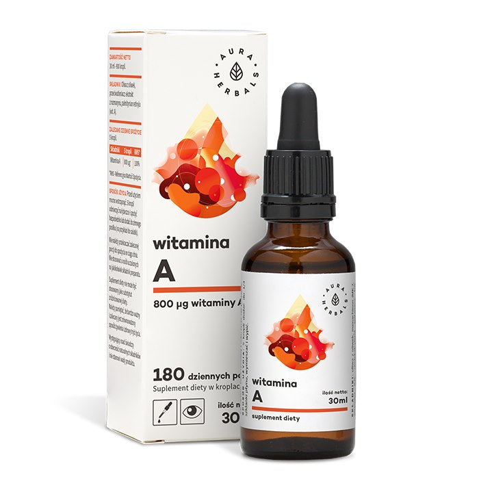 Aura Herbals vitamino A lašai - 30 ml