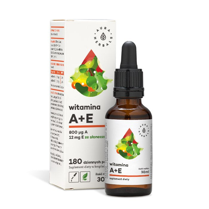 Aura Herbals vitamino A ir E lašai - 30 ml