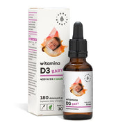 Aura Herbals vitaminas D3 kūdikiams vaikams 400 TV - 30 ml lašais
