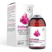 Aura Herbals Colladrop NatiCol žuvų kolagenas su vitaminu C - 500 ml skysčio