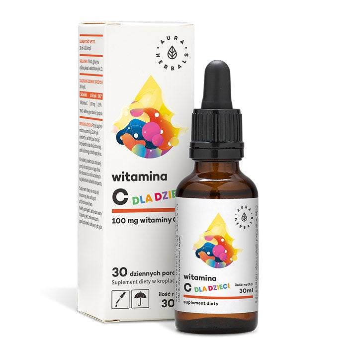 Aura Herbals vitamino C vaikams 100 mg - 30 ml lašai