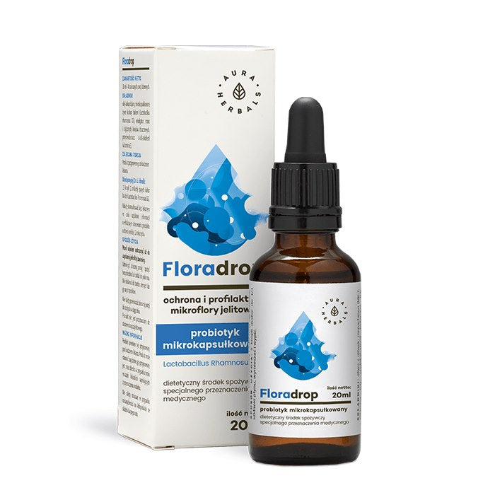 AURA HERBALS Floradrop - Lactobacillus Rhamnosus GG - probiotyk - krople (20 ml)