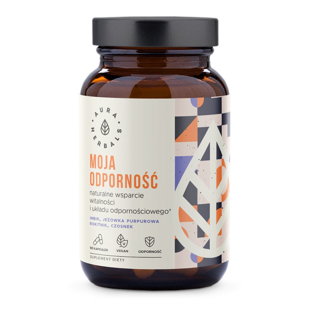 Aura Herbals Mano imuniteto natūralus kompleksas - 60 kapsulių