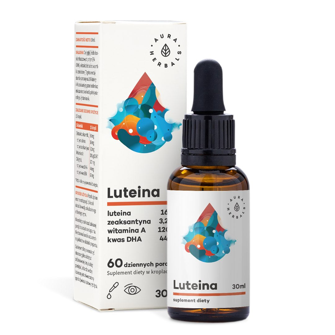 Aura Herbals Liuteinas + Vitaminas A + DHA + Zeaksantinas - 30 ml