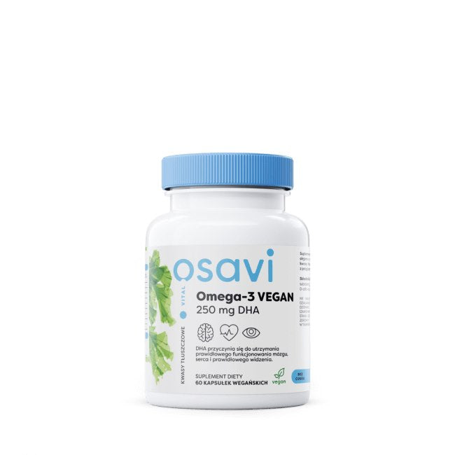 OSAVI Omega-3 VEGAN 250 mg DHA (60 kaps.)