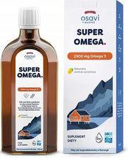 Osavi Super Omega (jūrų) 2900 mg Omega 3 - 250 ml citrinų skonio