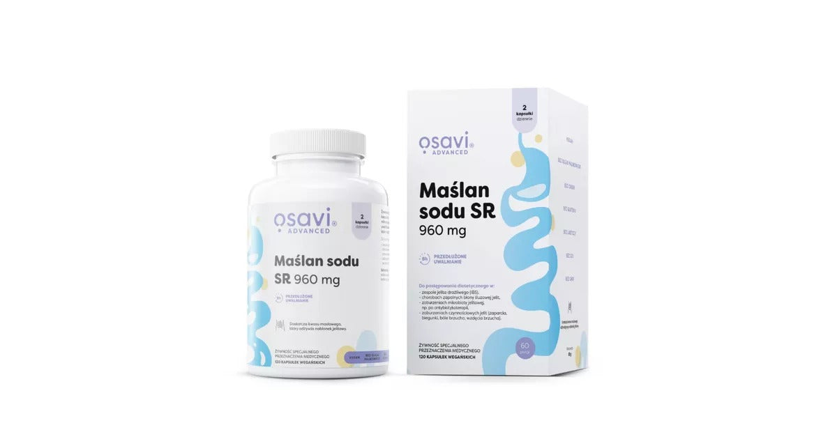 Osavi natrio butiratas SR 960 mg - 60 kapsulių