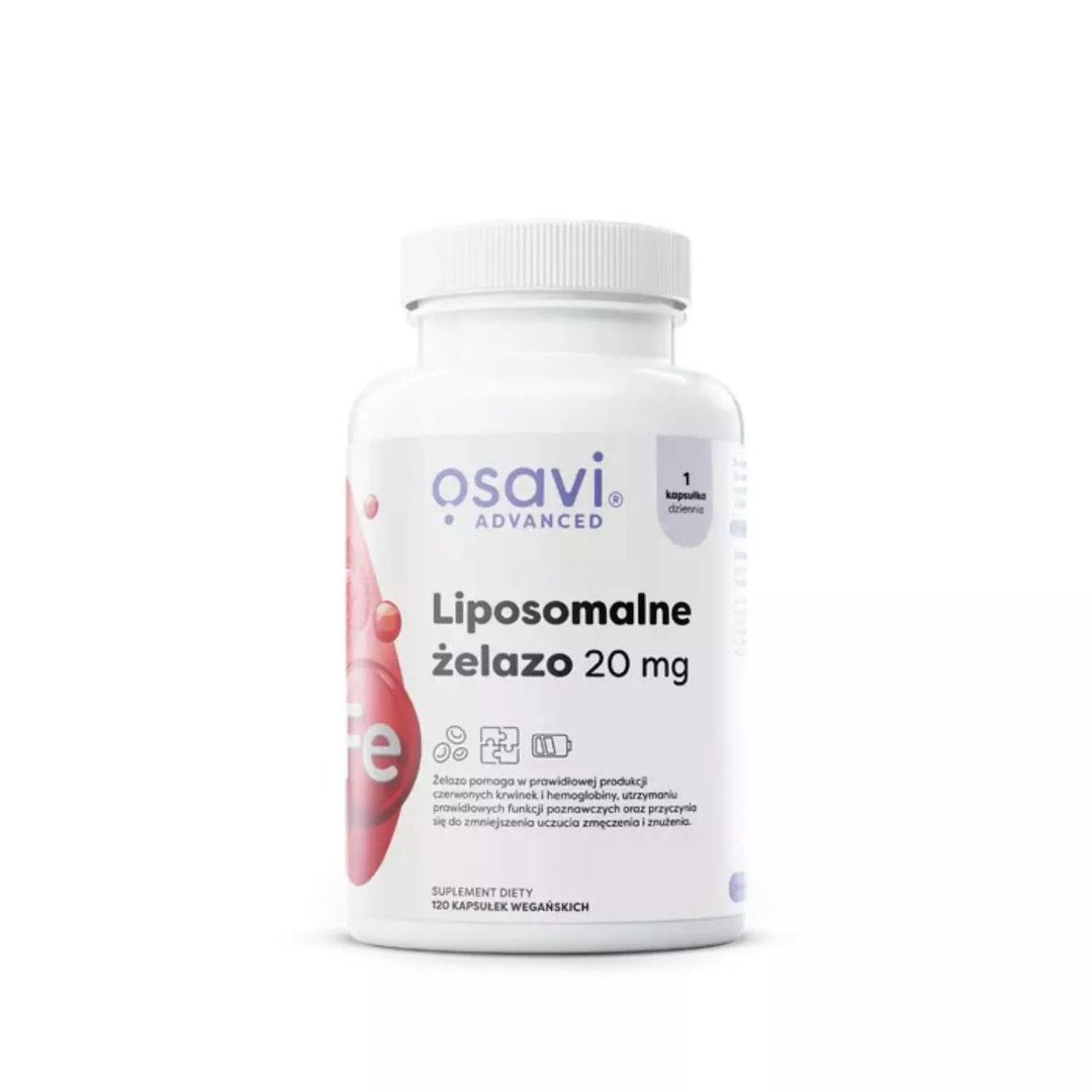 Osavi liposominė geležis 20 mg - 120 kapsulių