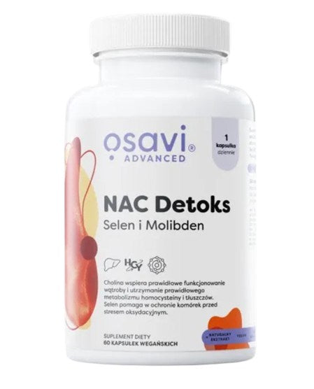 OSAVI NAC Detoks, Selen i Molibden (60 kaps.)