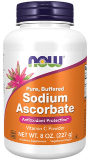NOW FOODS Sodium Ascorbate - Vitamin C Powder - Wiitamina C buforowana - L-Askorbinian Sodu (227 g)