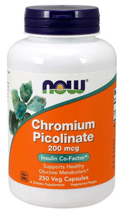 NOW FOODS Chromium Picolinate - Pikolinian Chromu (250 kaps.)