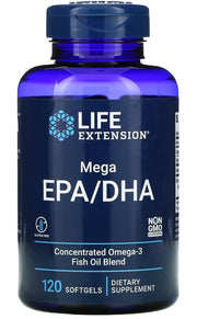 LIFE EXTENSION Mega EPA/DHA (120 kaps.)