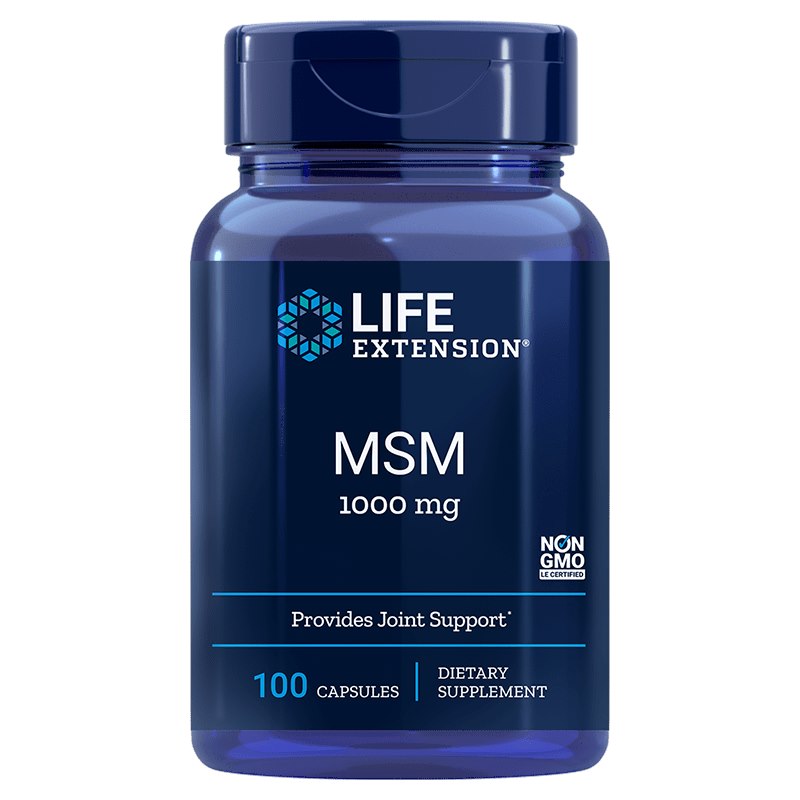 LIFE EXTENSION Siarka MSM - Metylosulfonylometan (100 kaps.)