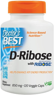 DOCTOR'S BEST D-Ribose - D-Ryboza 850 mg (120 kaps.)