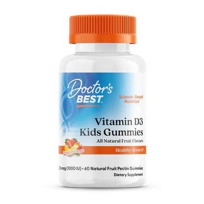 DOCTOR'S BEST Vitamin D3 kids gummies - Witamina D3 - Żelki dla dzieci (60 żelek)