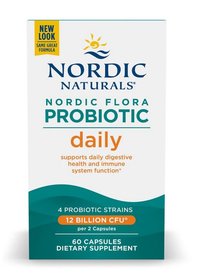 Nordic Naturals Nordic Flora probiotikas kasdien – 60 kapsulių
