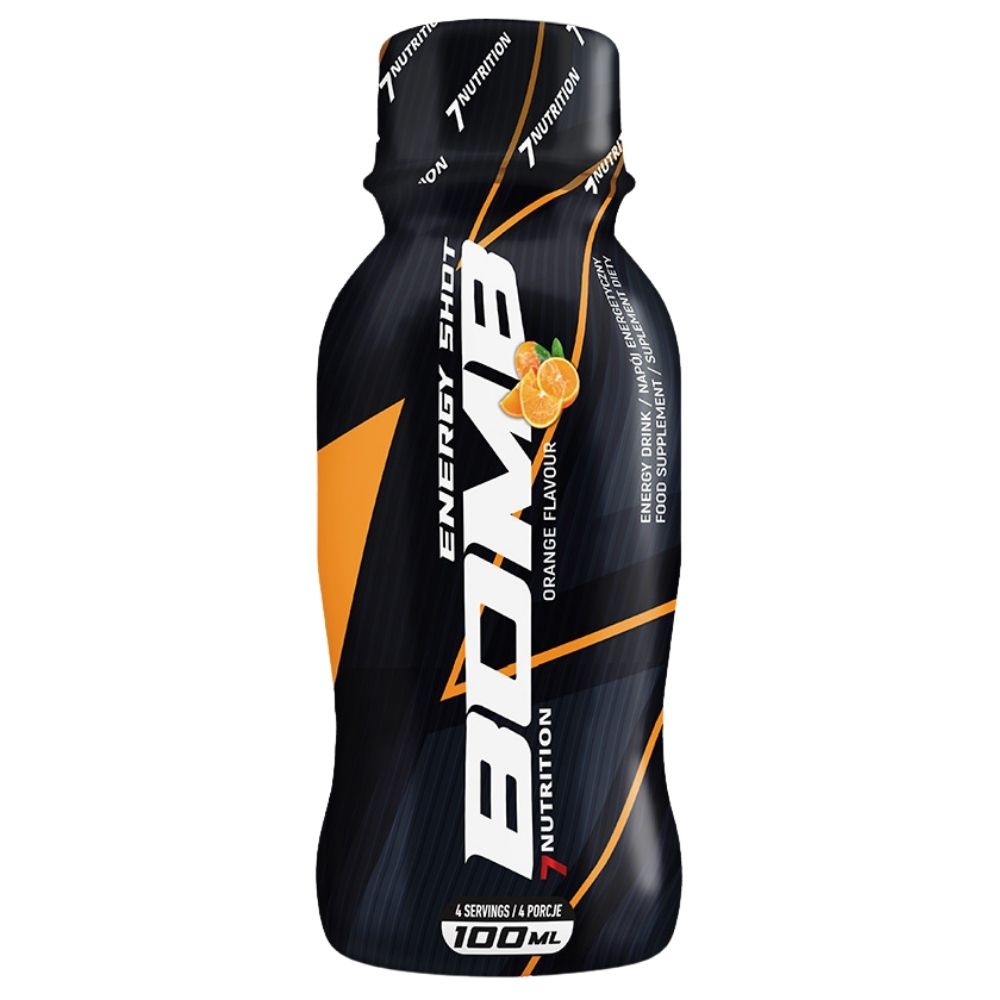 7NUTRITION BOMB, energinis gėrimas, apelsinų skonio - 100 ml