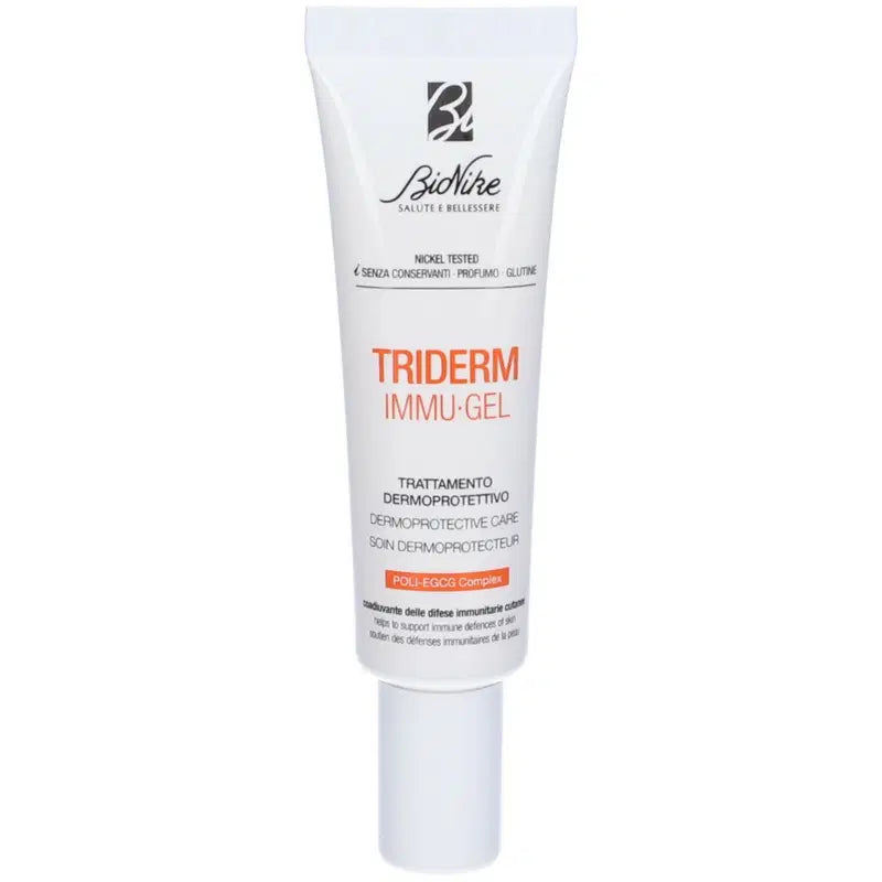 BioNike, Triderm Immu-Gel, Soothing & Protecting, Day & Night, Local Treatment Gel, For Face, 30 ml