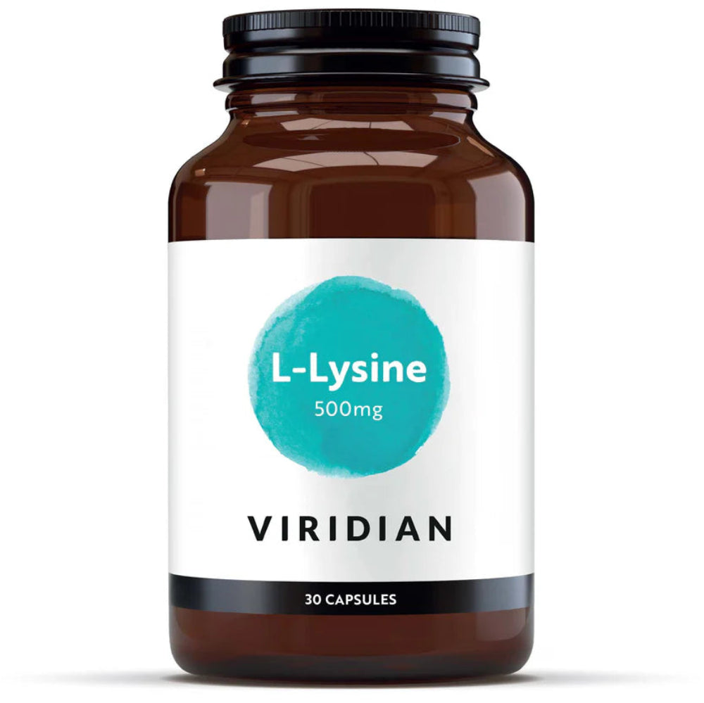 VIRIDIAN L-lizinas 500 mg - 30 kapsulių
