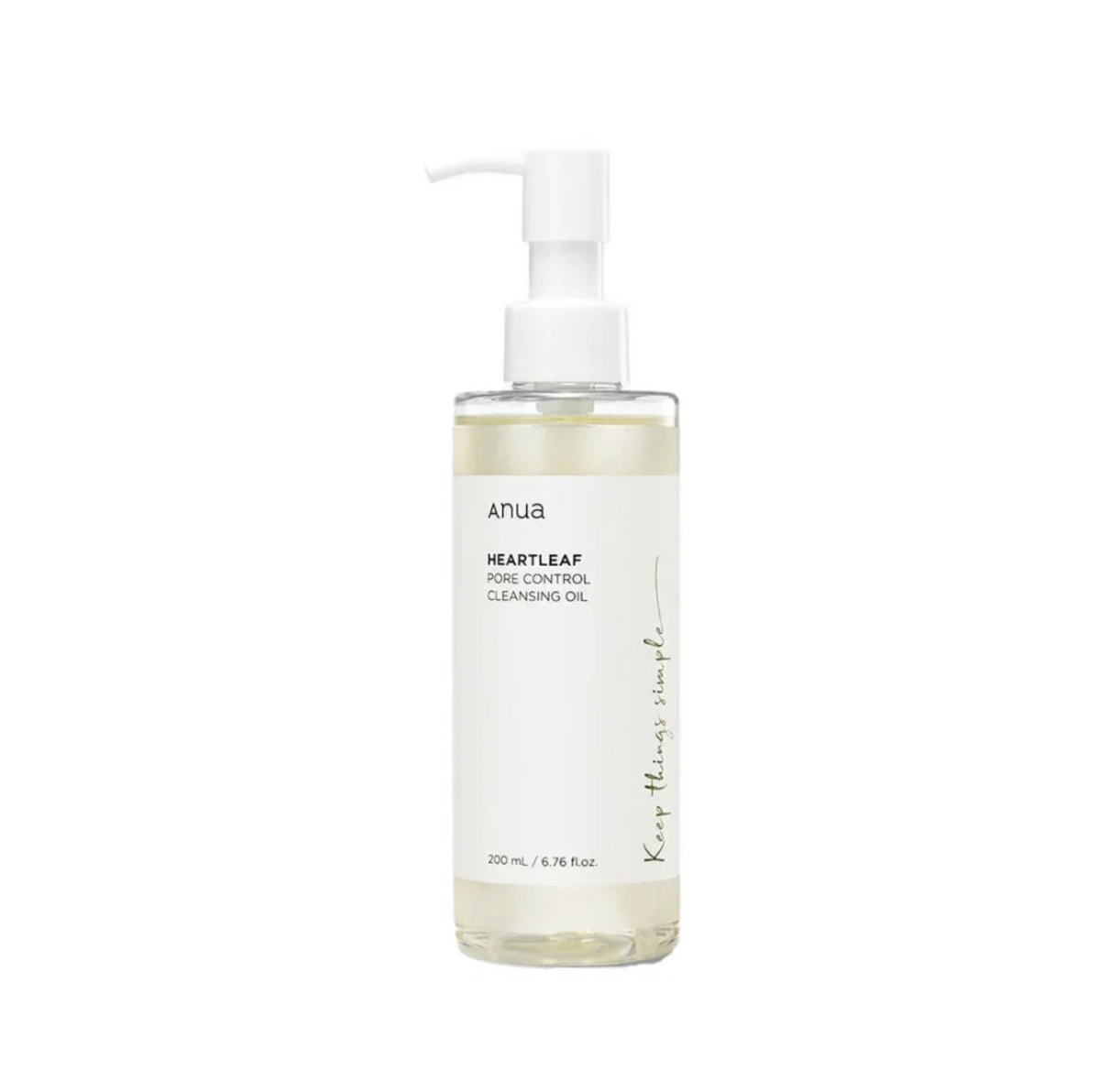 Anua Heartleaf Cleansing Oil porų kontrolės valomasis aliejus veidui, 200 ml