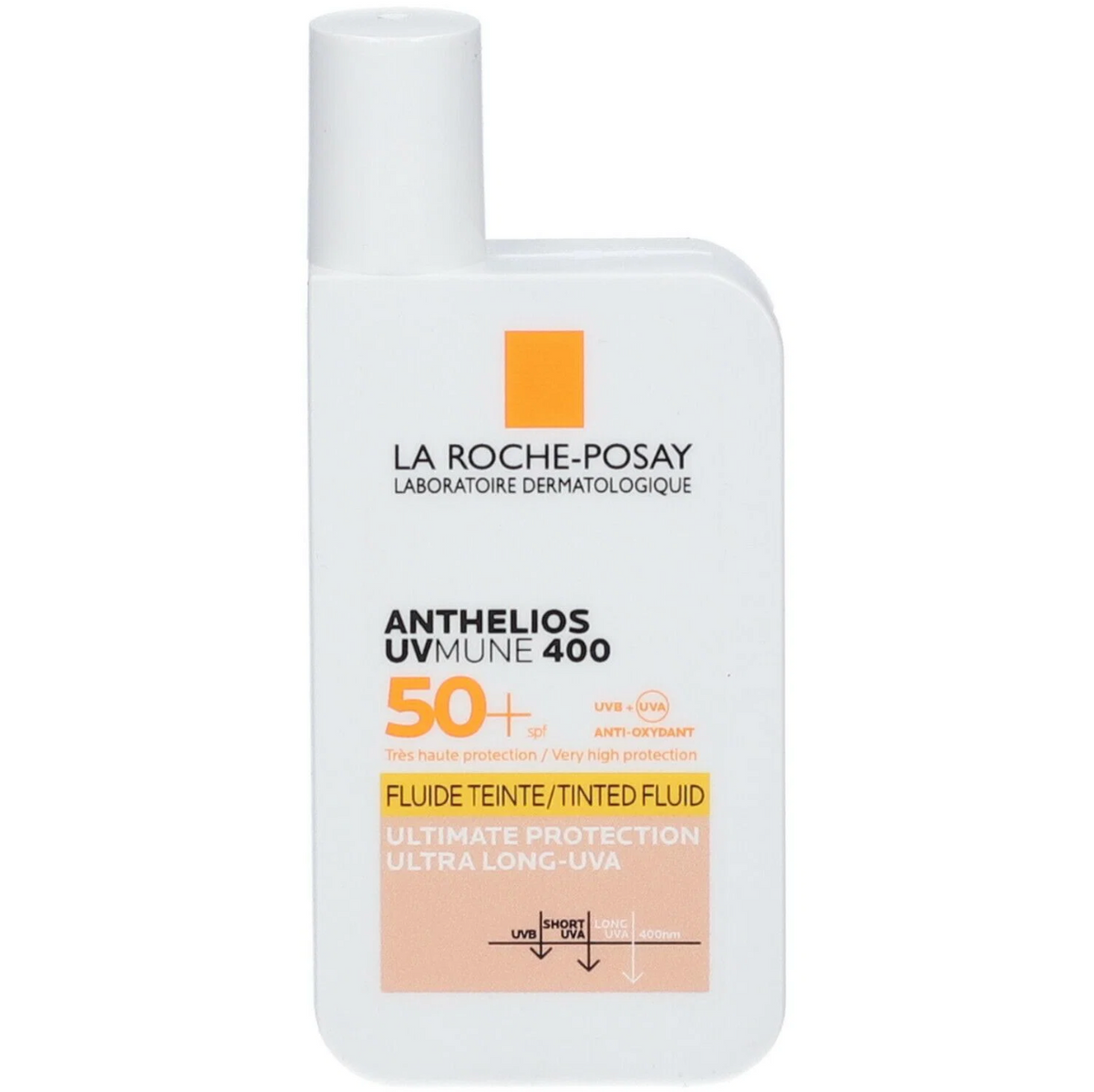 La Roche-Posay Anthelios UVMune 400 Tinted Fluid SPF50+ tonuotas apsauginis veido fluidas, 50 ml