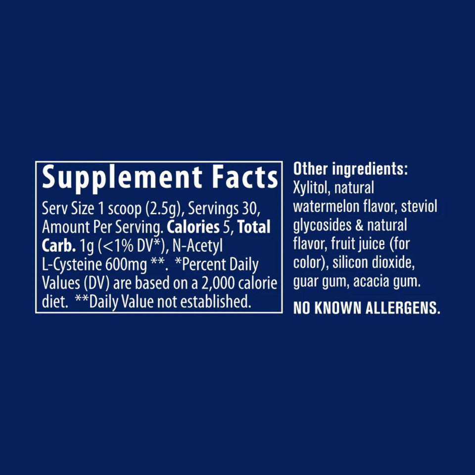 TRACE MINERALS NAC milteliai 600 mg - 75 g