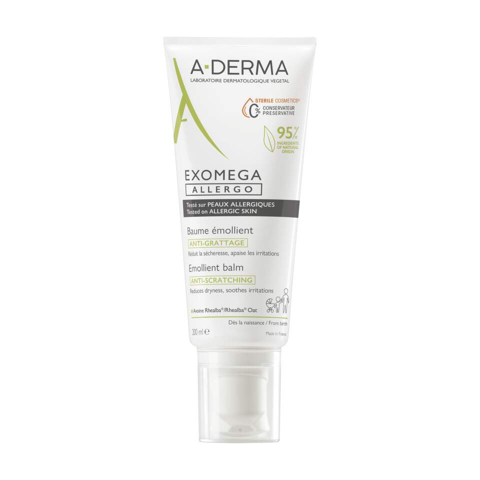 A-Derma, Exomega Allegro, minkštinamasis balzamas veidui, 200 ml