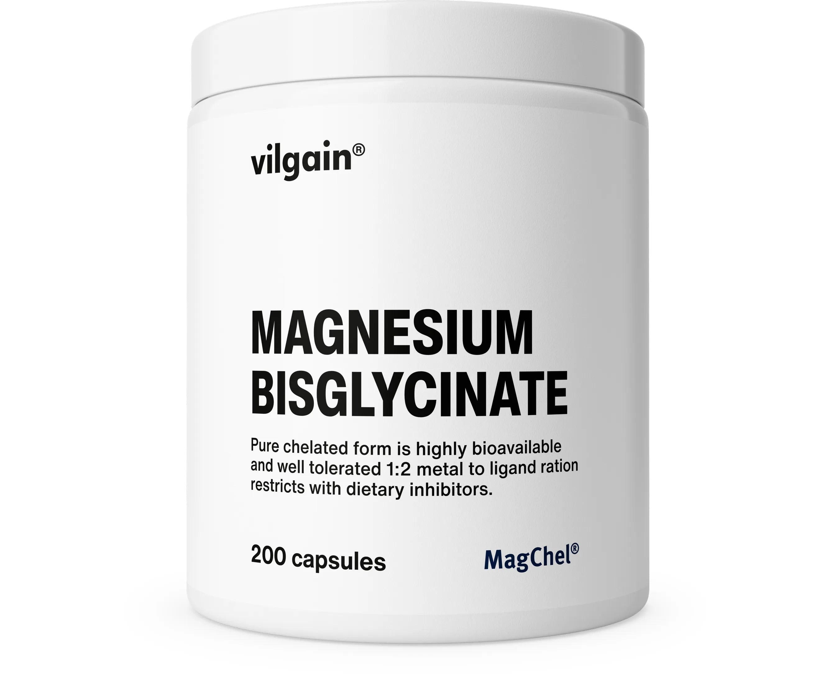 VILGAIN magnio bisglicinatas - 200 kapsulių